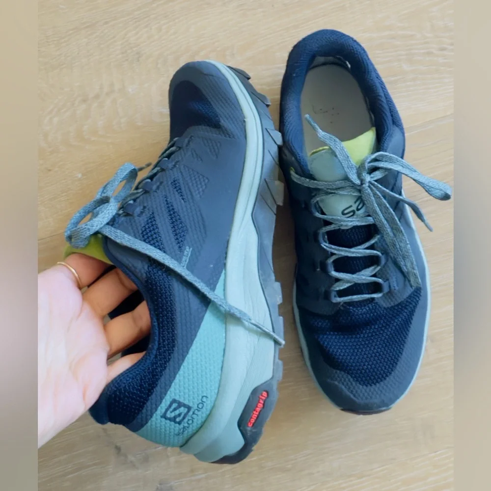 Mildly used Blue and Green Athletic trekking Shoes from REI